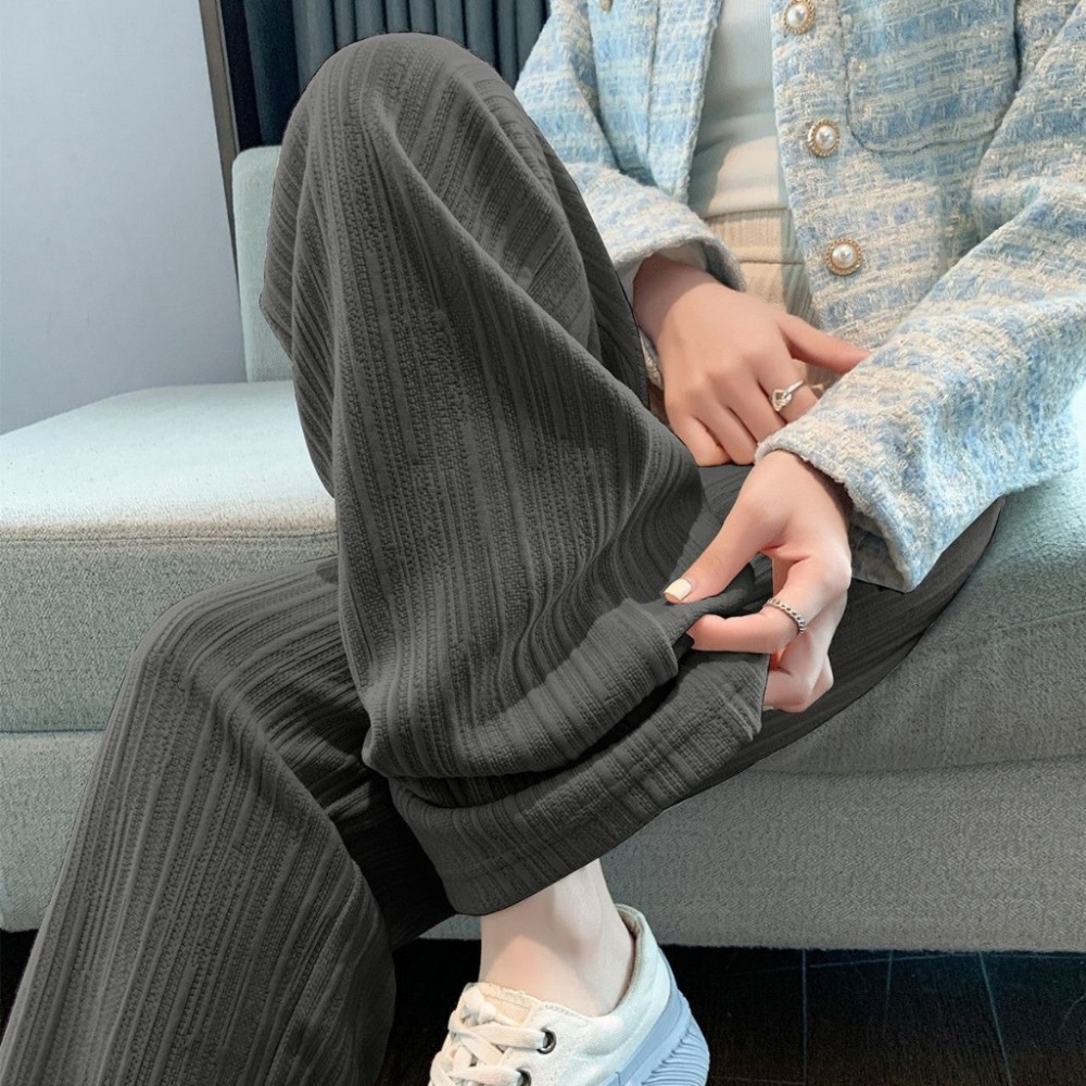 【JDUDS】雲朵泡芙褲高腰垂感休閒褲 女褲 寬褲 闊腿褲 休閒褲 皺褶褲 直筒褲 女裝 女長褲-細節圖3