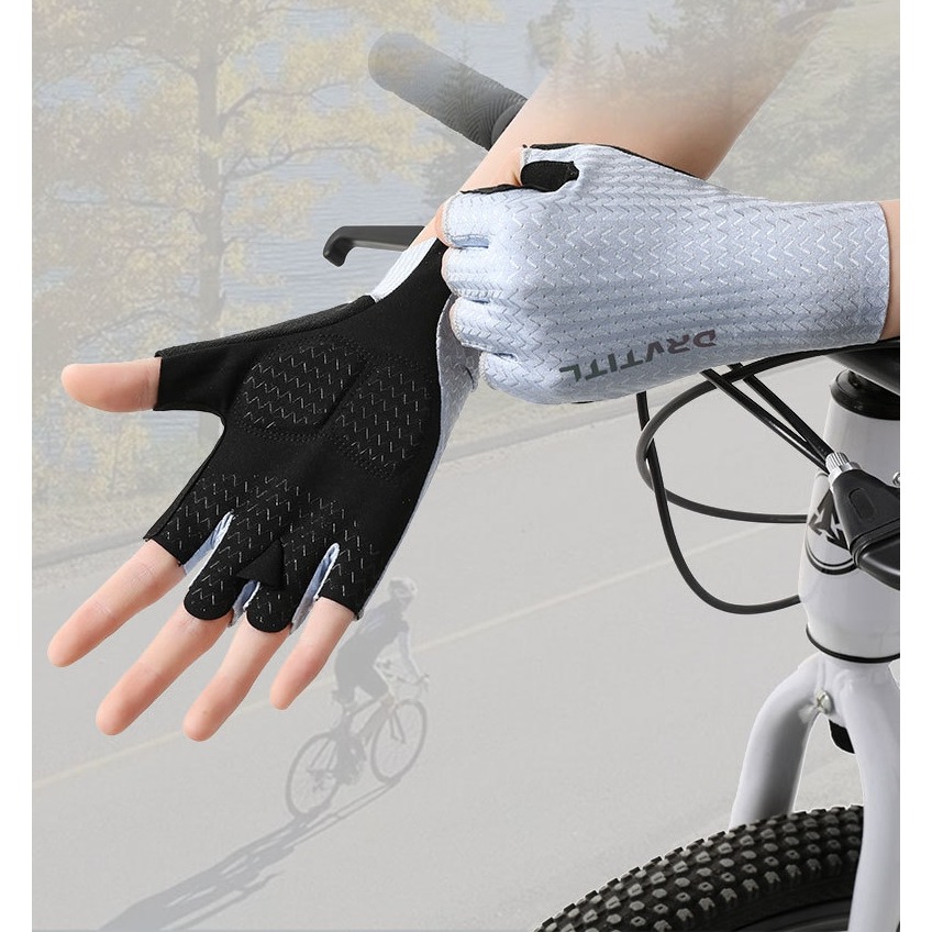 【JDUDS】半指運動手套 自行車手套 健身手套 透氣手套 止滑運動手套 單槓手套 冰絲手套 騎行手套-細節圖4