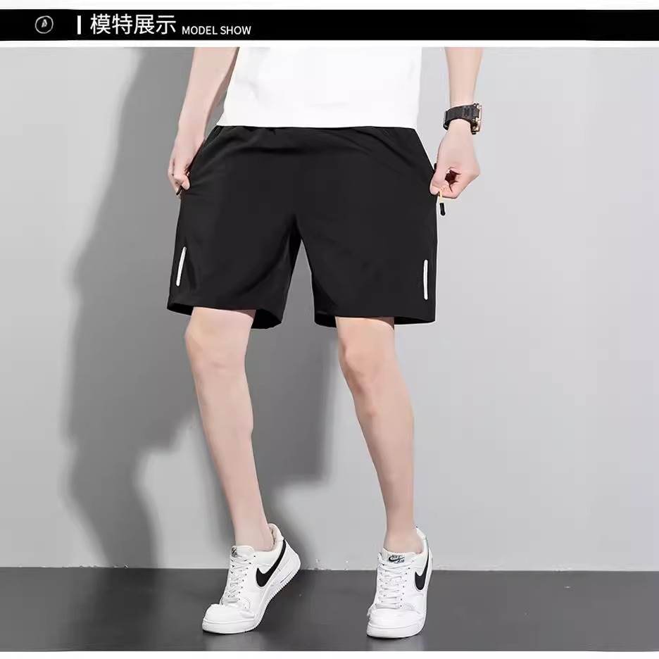 【限時購】【JDUDS】男款冰絲薄款寬鬆五分運動褲 速乾褲 跑步短褲 夏季短褲 男士短褲 休閒短褲-細節圖7