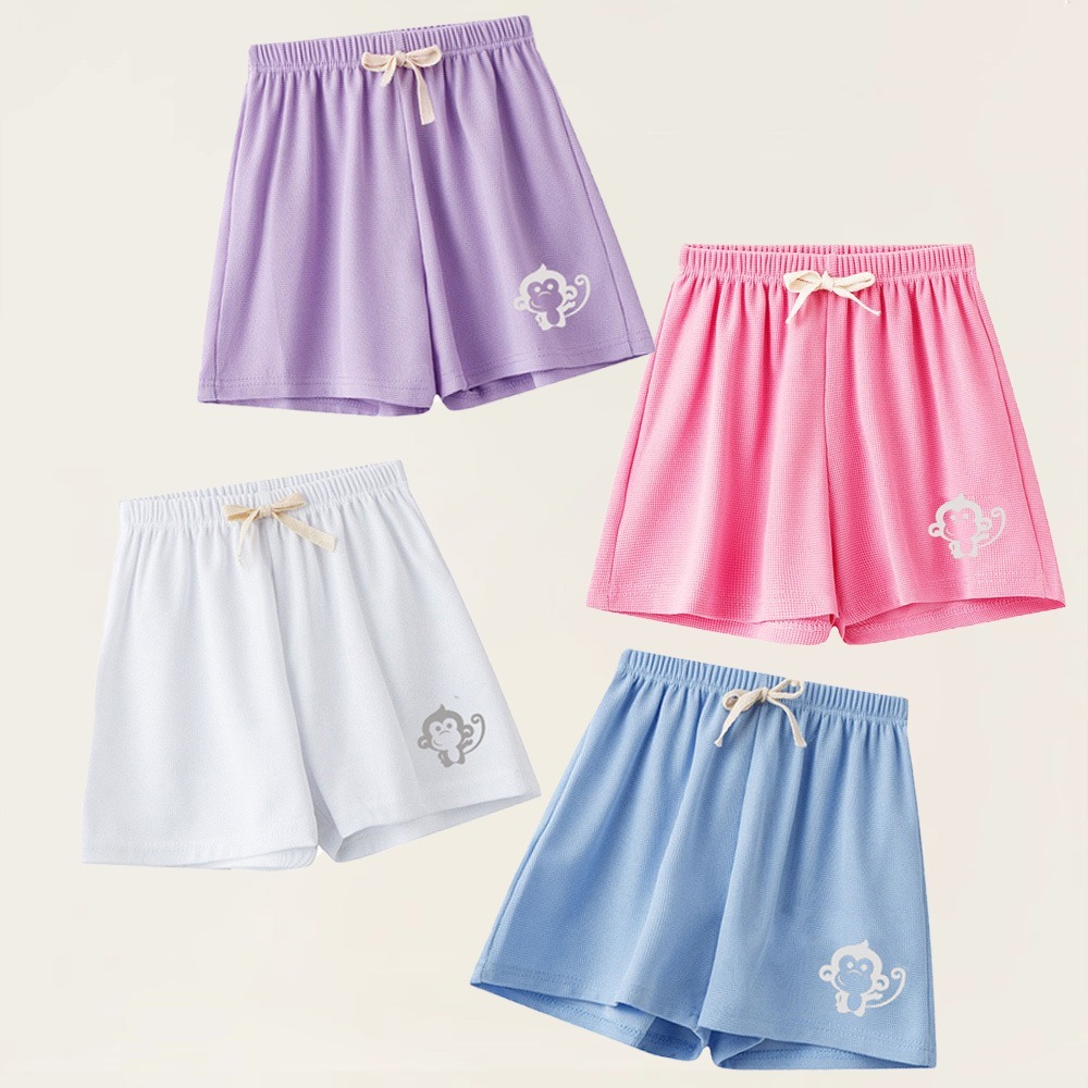 【JDUDS】兒童寬鬆夏季短褲 兒童五分短褲 兒童運動褲 兒童薄短褲 男女童同款褲 童裝-細節圖3