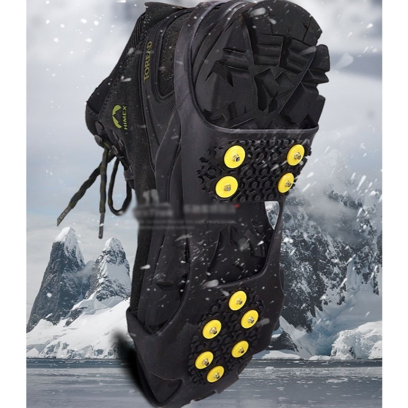 【JDUDS】戶外登山防滑10齒冰爪鞋扣 冬季冰雪路防摔 雪地防滑 防滑鞋套 鞋釘-細節圖2