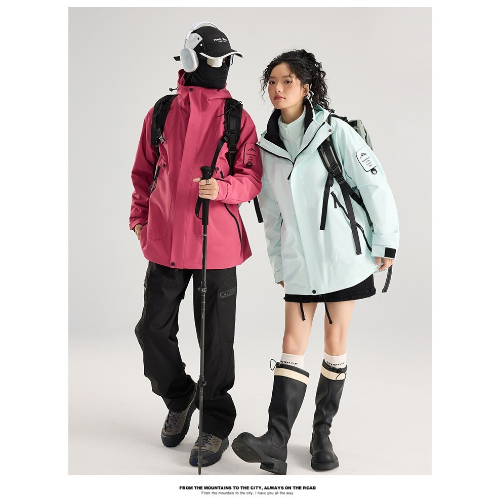 【JDUDS】男女款石墨烯防風防潑水連帽衝鋒衣 冬季外套 厚外套 棉服外套 加厚保暖外套 防水外套-細節圖5