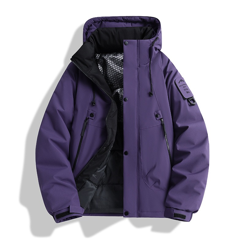 【JDUDS】男女款石墨烯防風防潑水連帽衝鋒衣 冬季外套 厚外套 棉服外套 加厚保暖外套 防水外套-規格圖10