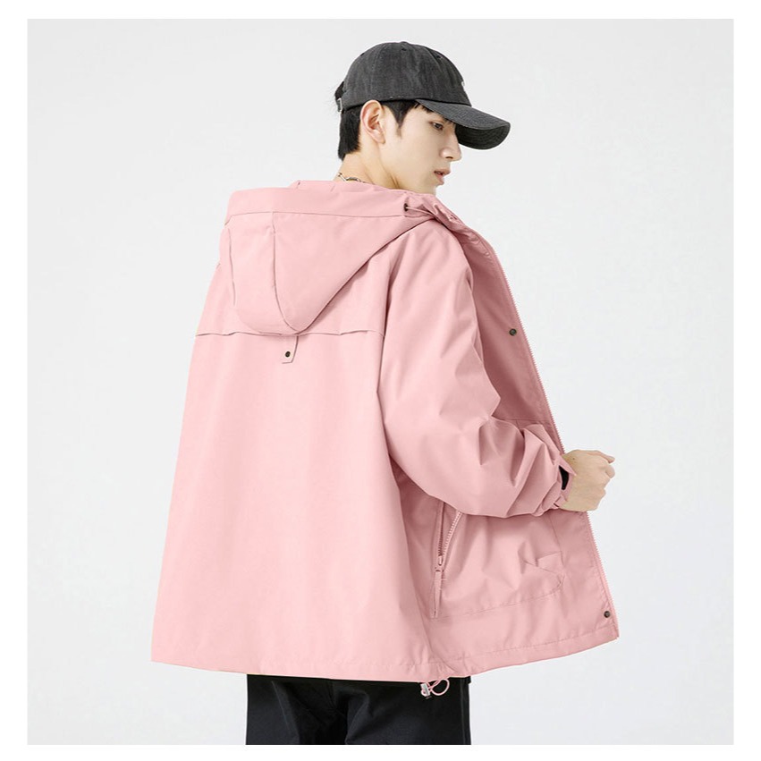 【JDUDS】男女同款情侶風衣衝鋒外套 防風防潑水 風衣外套 秋冬外套 防風外套 登山服 防寒外套-細節圖2