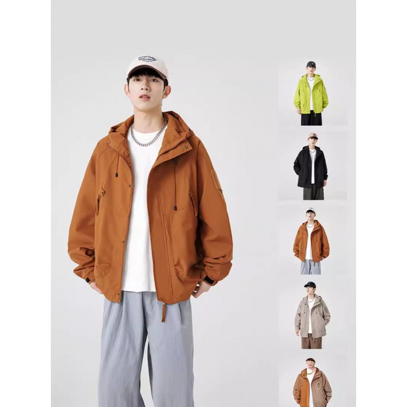 【JDUDS】男女同款情侶風衣衝鋒外套 防風防潑水 風衣外套 秋冬外套 防風外套 登山服 防寒外套-細節圖6