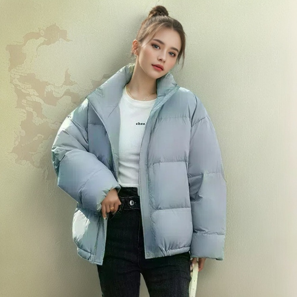 【限時購】【JDUDS】男女韓式立領蓬鬆 防風羽絨棉外套 立體剪裁設計 防風羽絨外套 冬天外套 情侶款-細節圖3