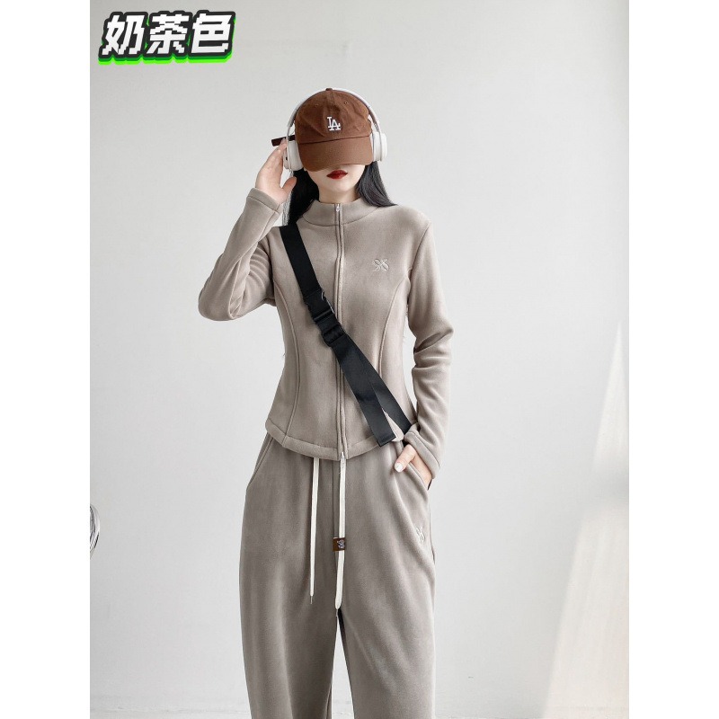 【JDUDS】羊毛立領加絨修身瑜珈外套 保暖外套 女外套 秋冬外套 顯瘦外套 加絨外套 厚外套-規格圖9