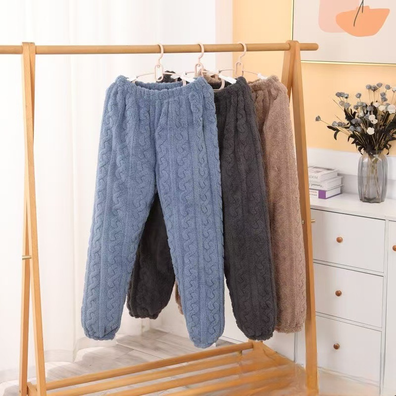 【JDUDS】珊瑚絨加絨加厚暖暖褲 女睡褲 居家長褲 睡褲 保暖褲 毛絨褲 家居褲 冬季毛絨睡褲-細節圖3