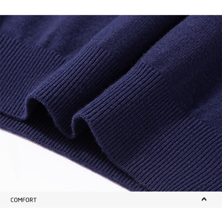 【JDUDS】男士秋冬V領針織衫 男士毛衣 套頭針織毛衣 休閒針織衫 長袖針織衫 純色針織上衣-細節圖8