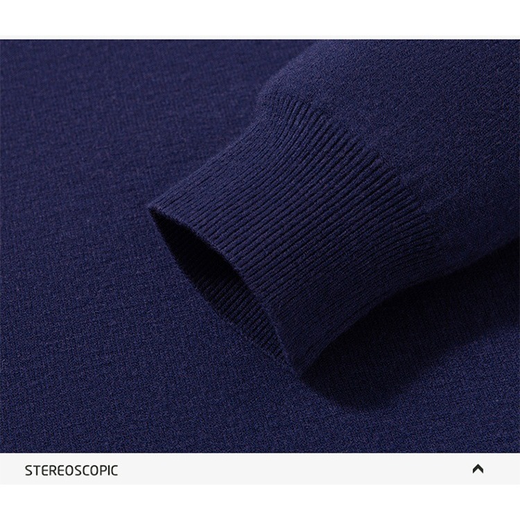 【JDUDS】男士秋冬V領針織衫 男士毛衣 套頭針織毛衣 休閒針織衫 長袖針織衫 純色針織上衣-細節圖9