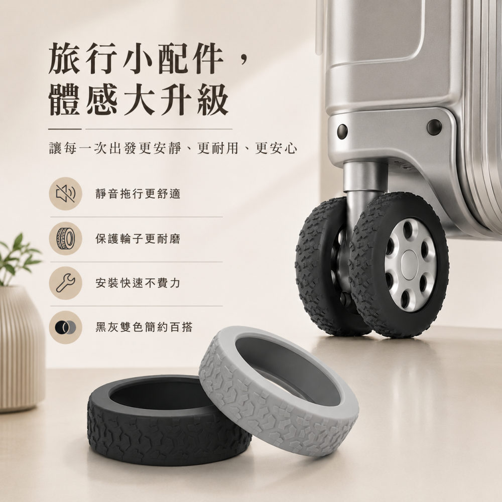 【JDUDS】行李箱輪套 行李箱輪子保護套 旅行箱靜音輪套 行李箱輪橡膠套 輪子保護套 行李箱輪胎保護-細節圖3