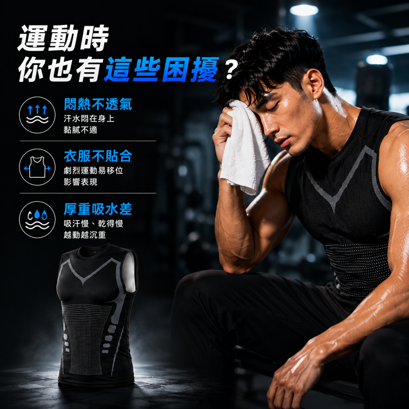 【JDUDS】男士運動速乾背心 運動背心 男背心 速乾背心 健身背心 無袖背心 跑步背心 透氣舒適 夏季 無袖上衣-細節圖4