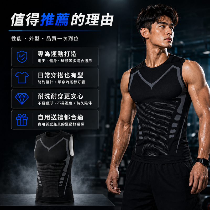 【JDUDS】男士運動速乾背心 運動背心 男背心 速乾背心 健身背心 無袖背心 跑步背心 透氣舒適 夏季 無袖上衣-細節圖8