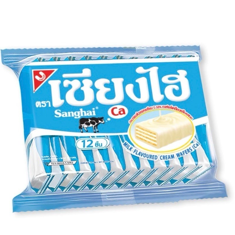 泰國🇹🇭 Sanghai 餅乾 威化酥 巧克力棒 牛奶 12入 เซียงไฮคุกกี้ 現貨秒出❗️-規格圖8