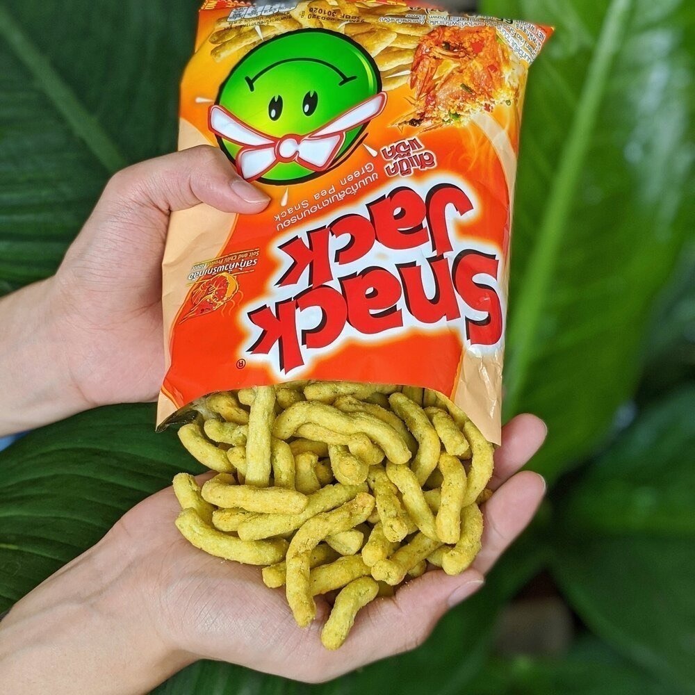 泰國🇹🇭豌豆酥 snack Jack 青豆 ขนมถั่วลันเตา 辣烤蝦 現貨秒出❗️-細節圖6