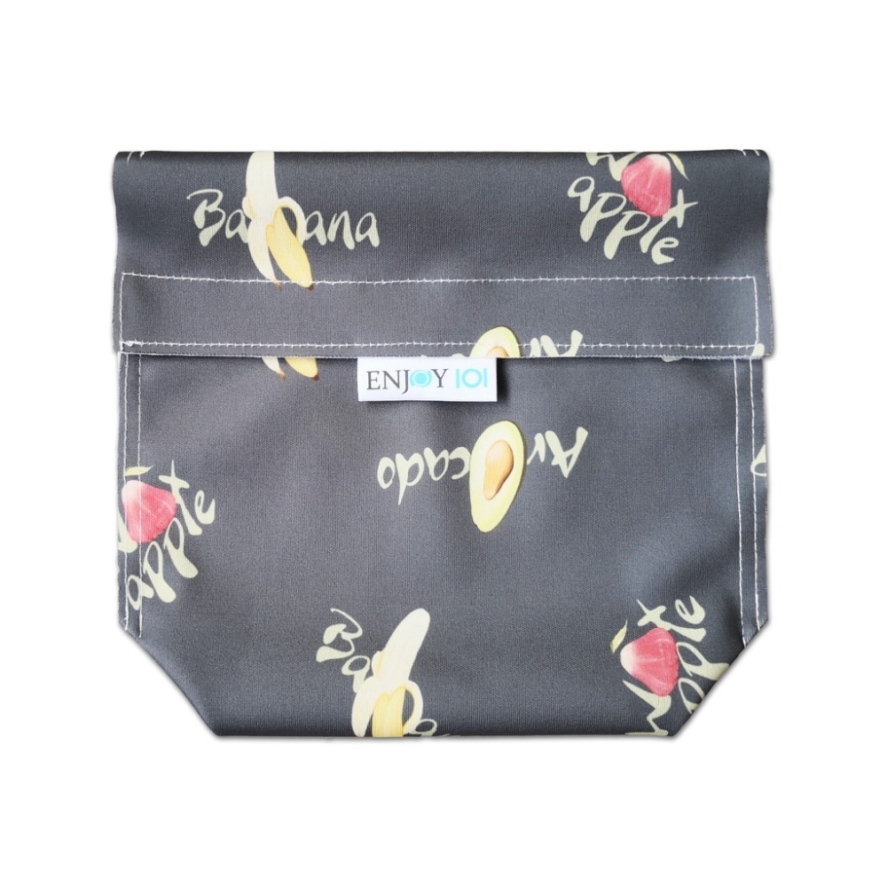 矽膠食物袋 早餐袋 早點袋 輕食袋 裝吐司 食物袋 矽膠布食物袋 矽膠袋 點心袋 ENJOY101-規格圖9