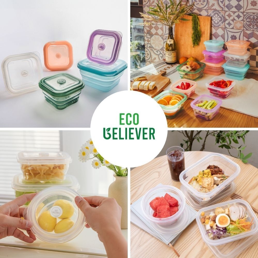 JC Eco Believer 長方型鉑金食品級矽膠保鮮盒 保鮮盒 折疊保鮮盒 微波保鮮盒 矽膠保鮮盒-細節圖7