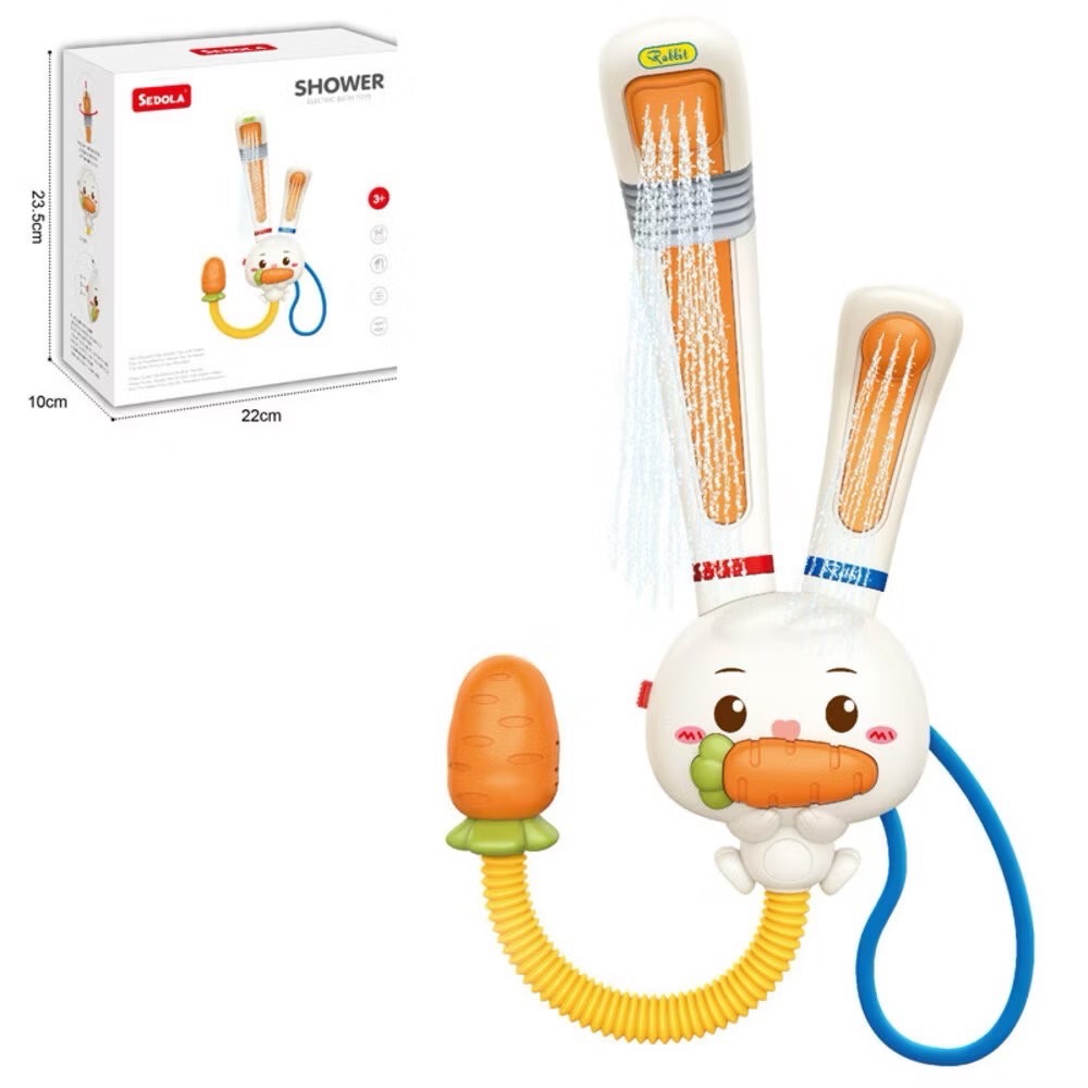 萌寵趣味洗澡·萌兔電動雙噴頭花灑-細節圖8
