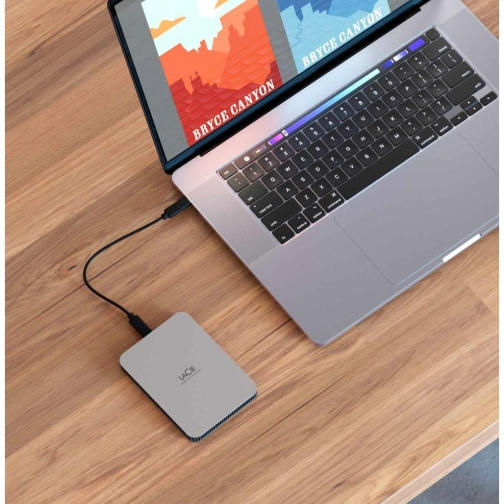 【LaCie 萊斯】 Mobile Drive v2 USB-C 2TB 行動硬碟 - 月光銀-細節圖8