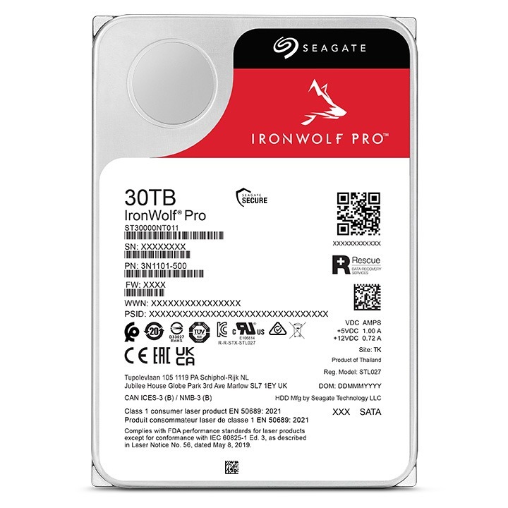 【Seagate 希捷】IronWolf Pro 那嘶狼 30TB 3.5吋 NAS 內接硬碟 5年保-細節圖5