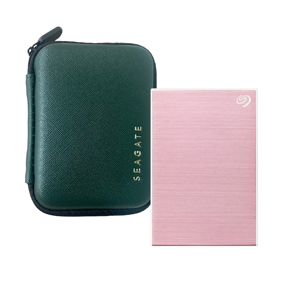 2TB 玫瑰金+硬殼包+USB-C轉接頭