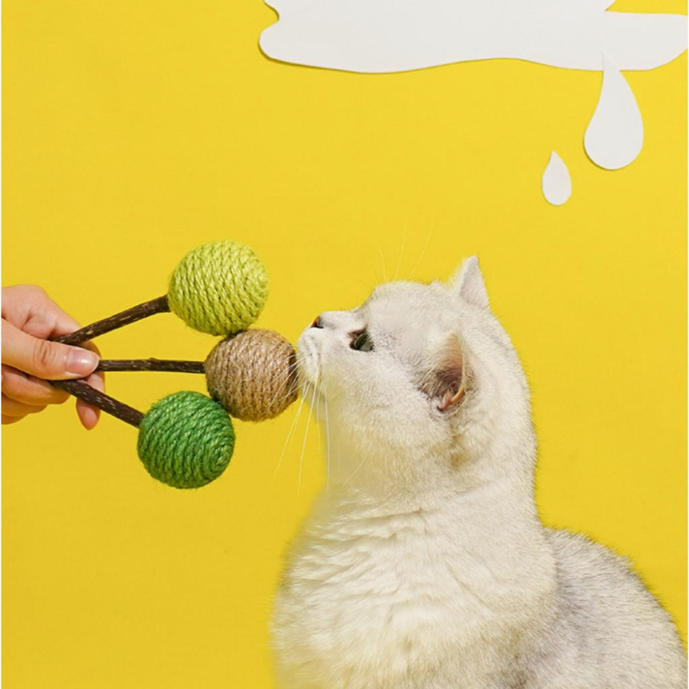 喜吧！貓咪玩具 劍麻球 木天蓼（一件免運）貓劍麻球 貓玩具 自嗨玩具 藏食玩具 麻球 貓咪球 寵物玩具 ZEZE-細節圖7