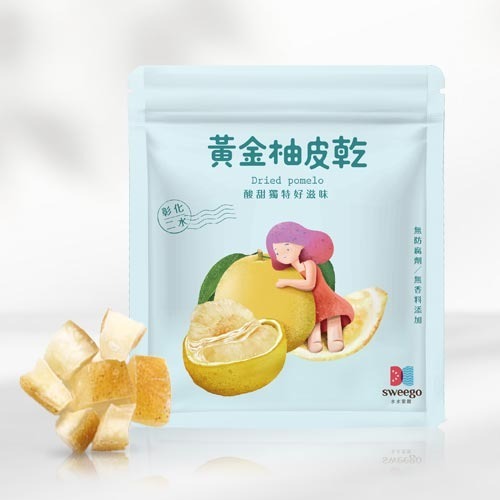 【Sweego水水果饌】台灣厚工果乾系列-黃金柚子皮乾