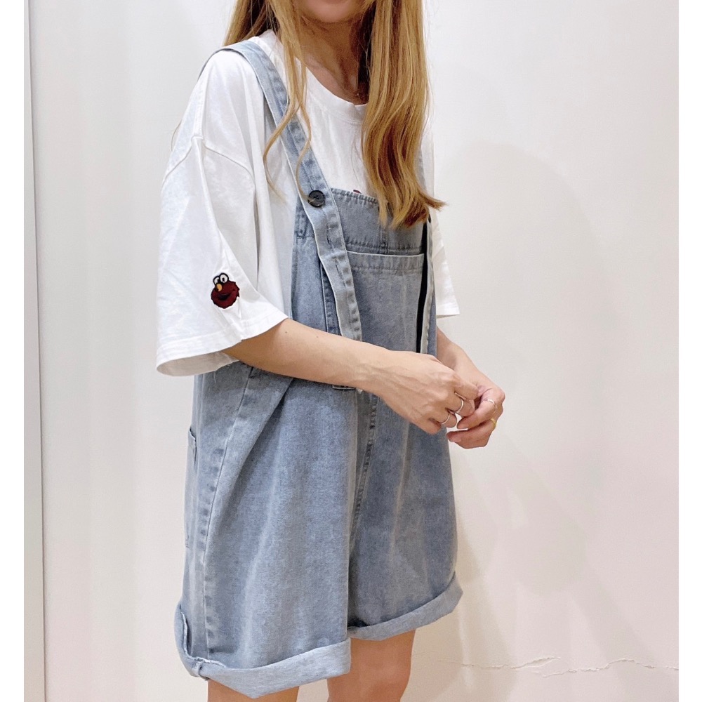 609 前大口袋吊帶短褲-細節圖5