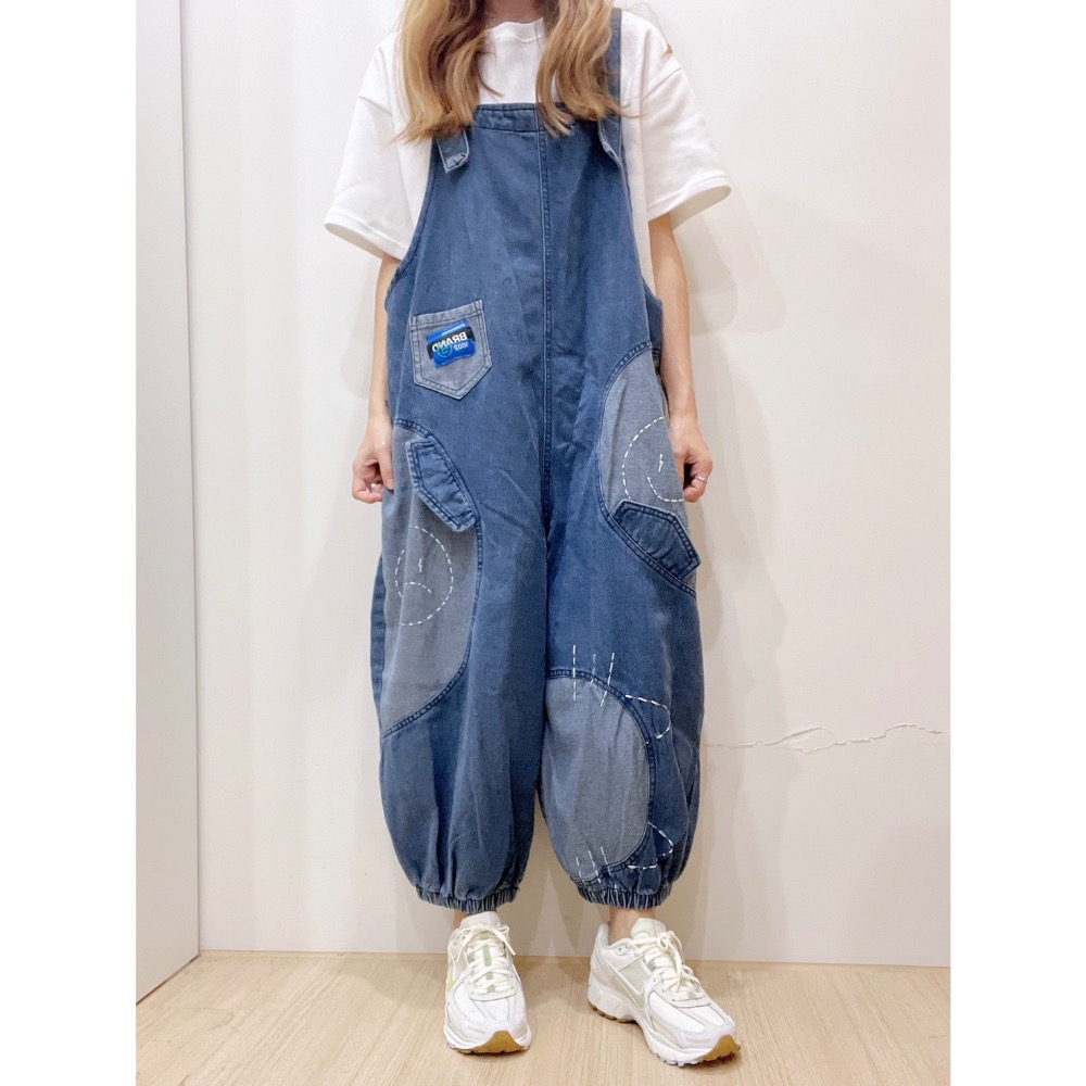 9710 外單寬鬆吊帶褲-細節圖5