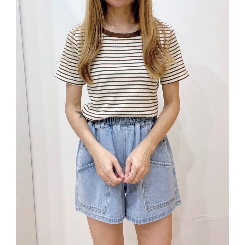 韓版顯瘦牛仔短褲-細節圖7