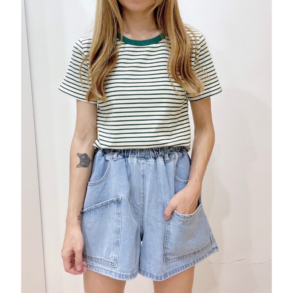 韓版顯瘦牛仔短褲-細節圖8