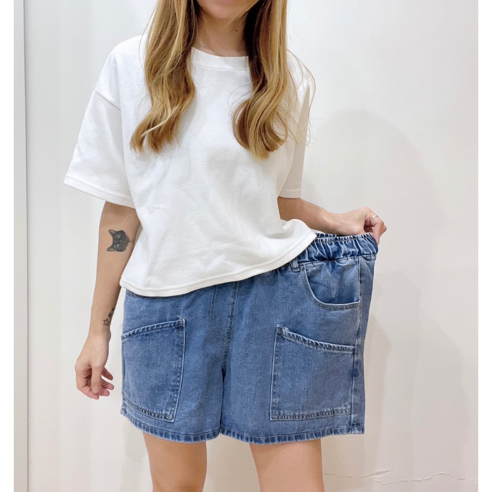 韓版顯瘦牛仔短褲-細節圖10