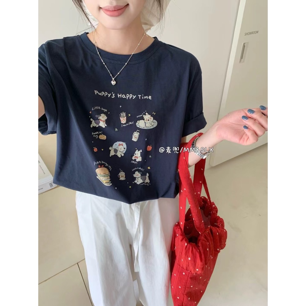 涼感棉可愛卡通T-細節圖9