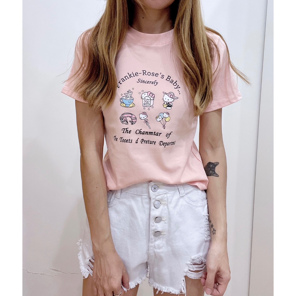 可愛舒適彈力棉T-細節圖7