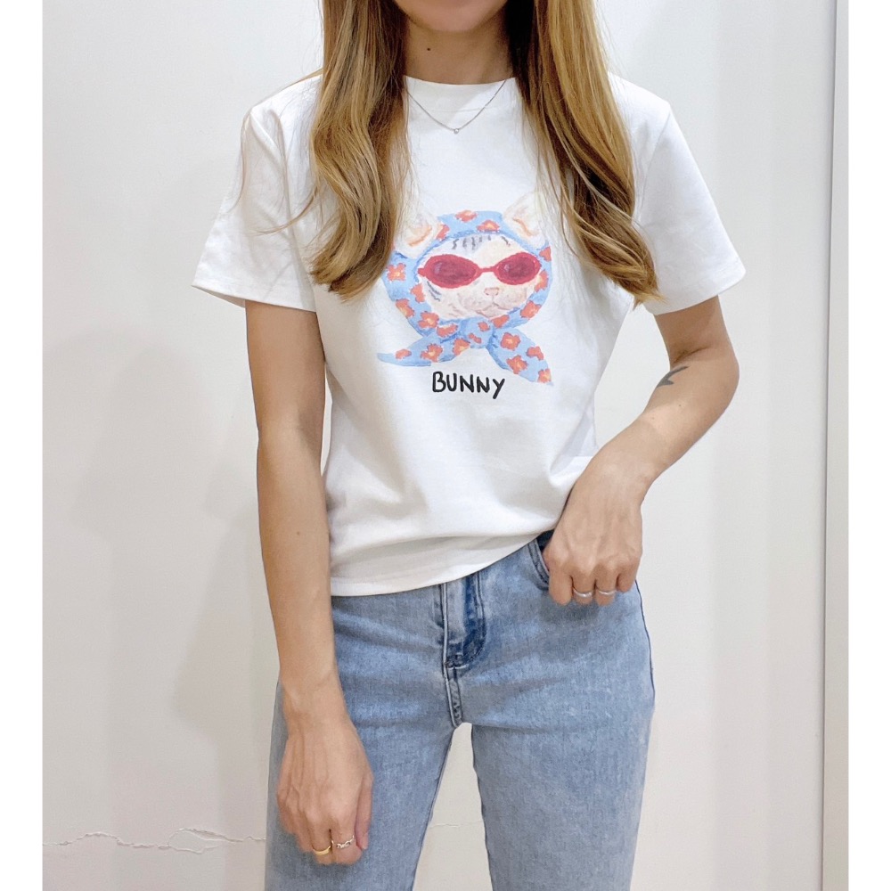 舒服彈力棉 時髦頭巾GD貓咪-細節圖3