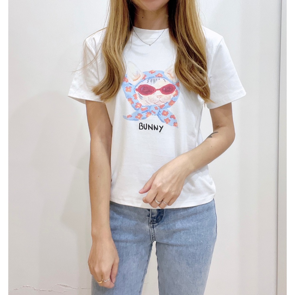 舒服彈力棉 時髦頭巾GD貓咪-細節圖4