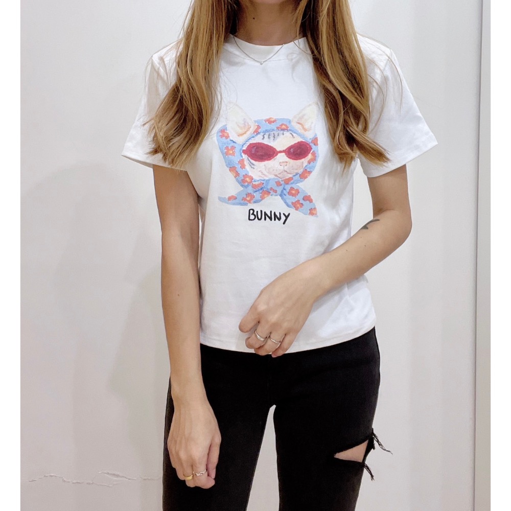 舒服彈力棉 時髦頭巾GD貓咪-細節圖5