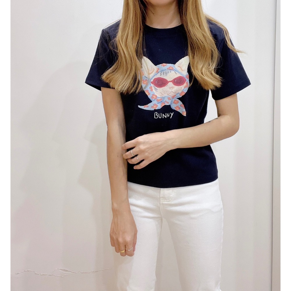 舒服彈力棉 時髦頭巾GD貓咪-細節圖7