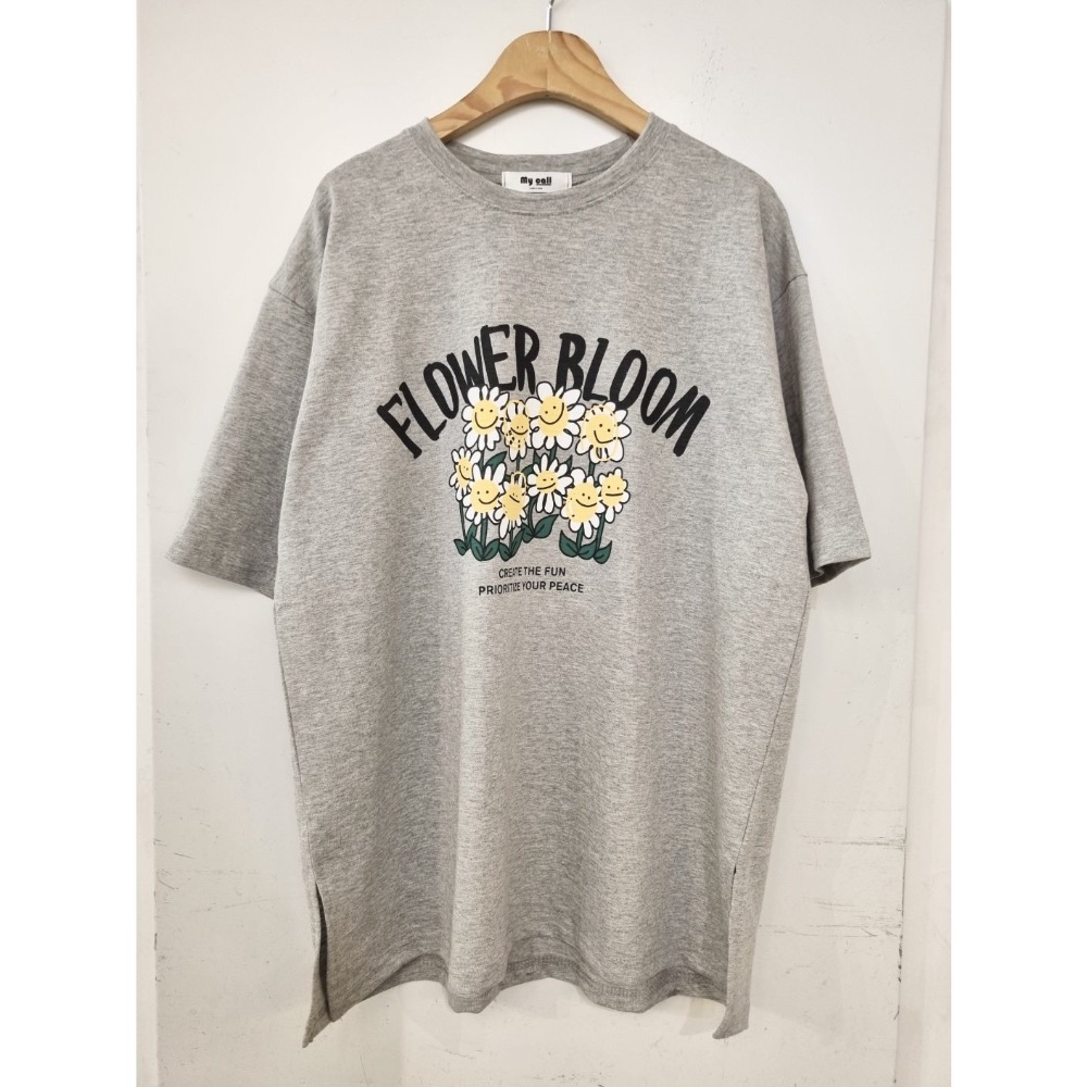 正韓竹節棉向日葵T-細節圖9