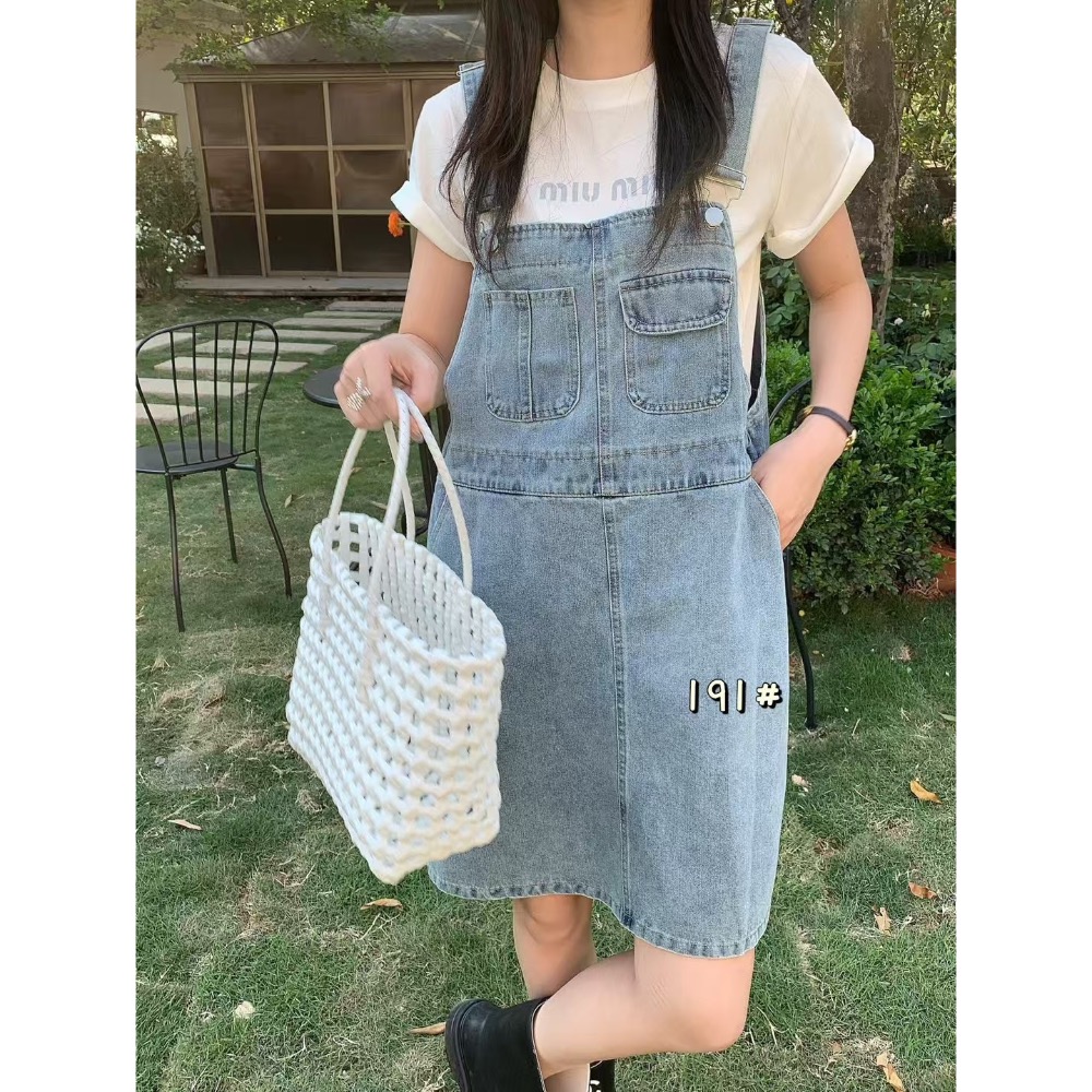 191 韓版小口袋吊帶裙-細節圖2