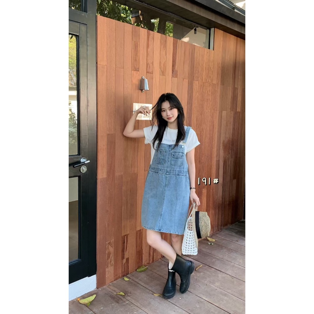 191 韓版小口袋吊帶裙-細節圖3