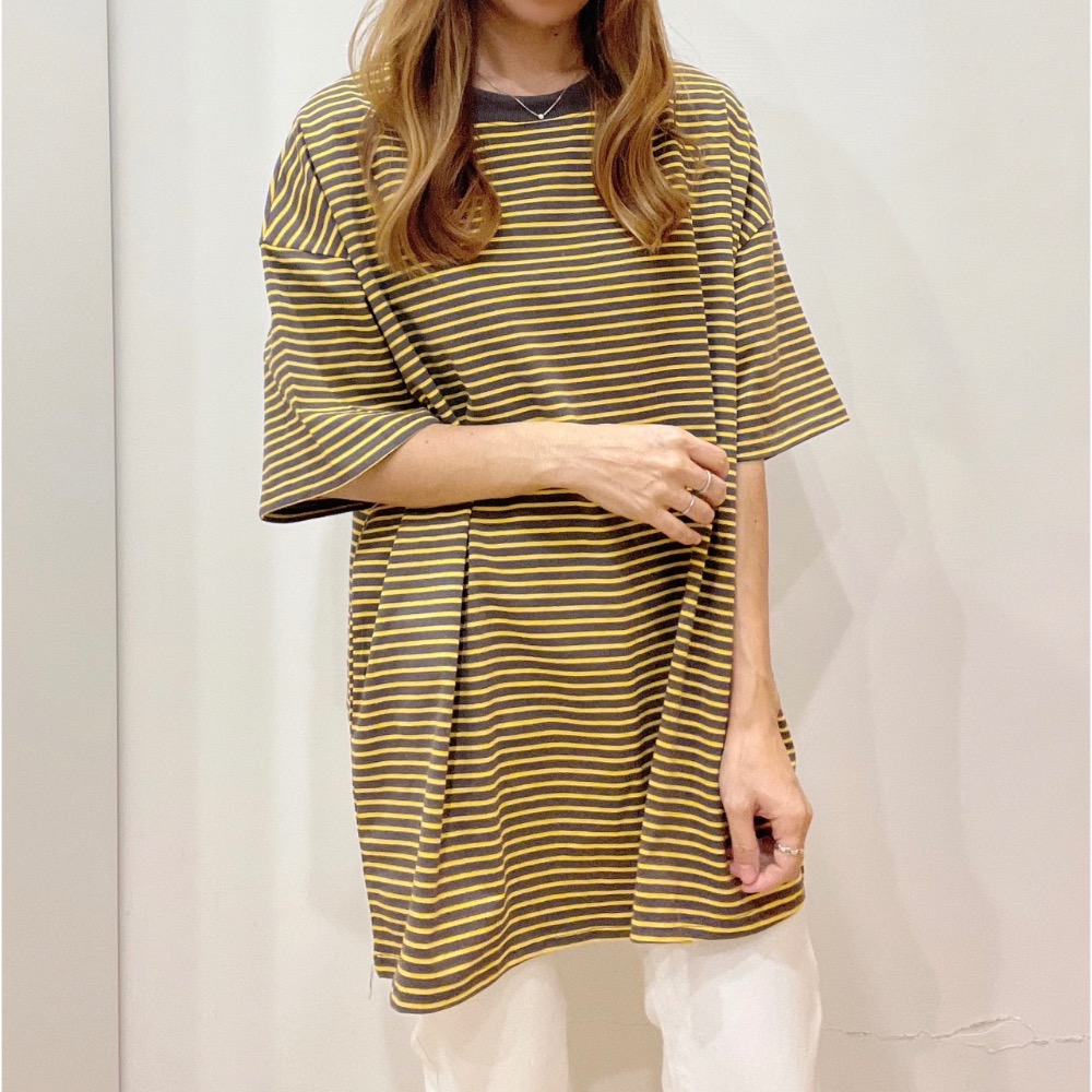 7705 寬鬆廷布條紋上衣-細節圖8