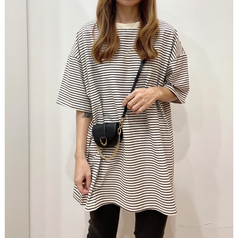 7705 寬鬆廷布條紋上衣-細節圖11