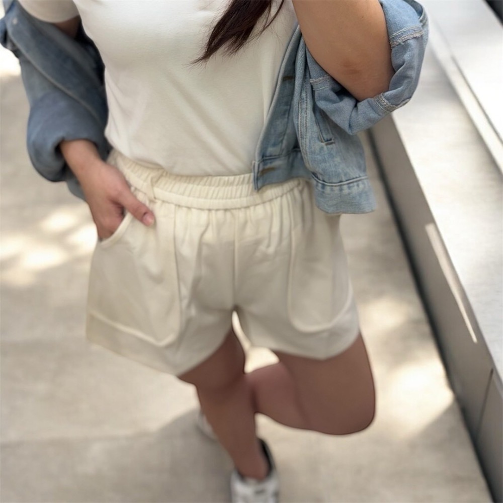 高腰闊腿西裝短褲-細節圖2