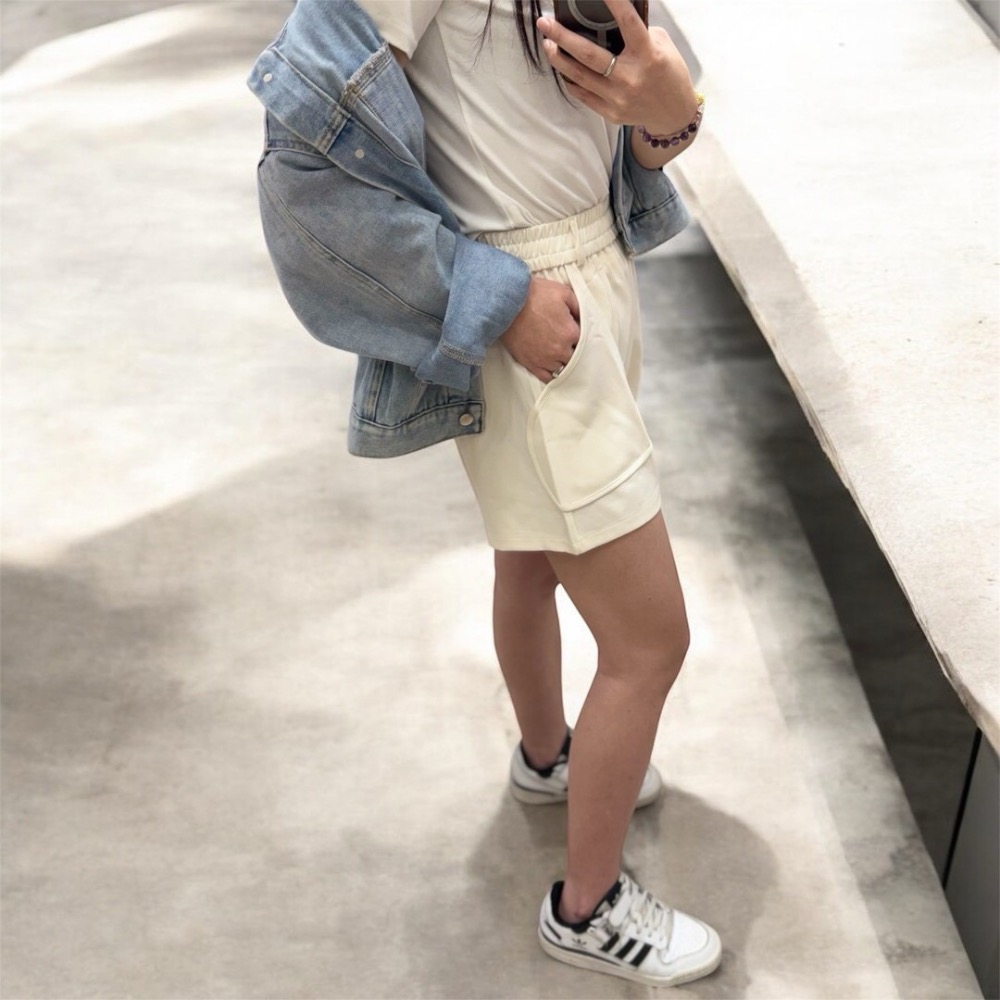 高腰闊腿西裝短褲-細節圖4