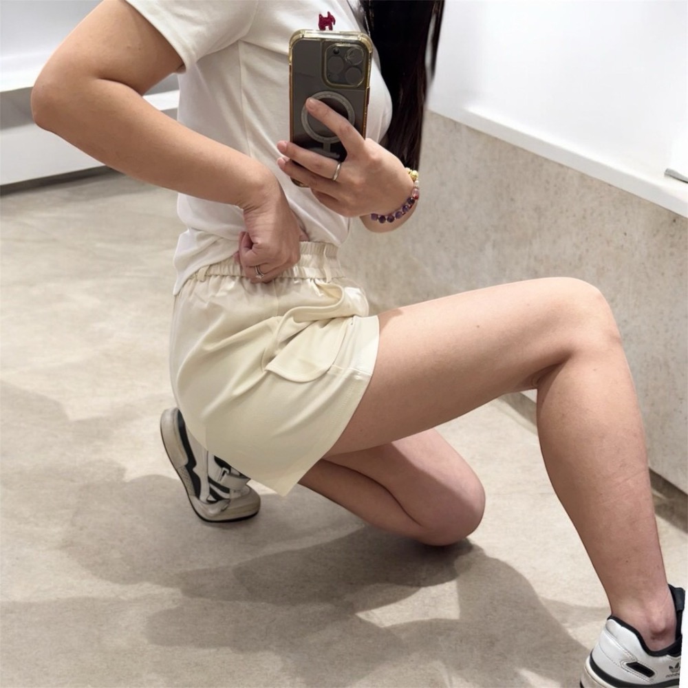 高腰闊腿西裝短褲-細節圖5