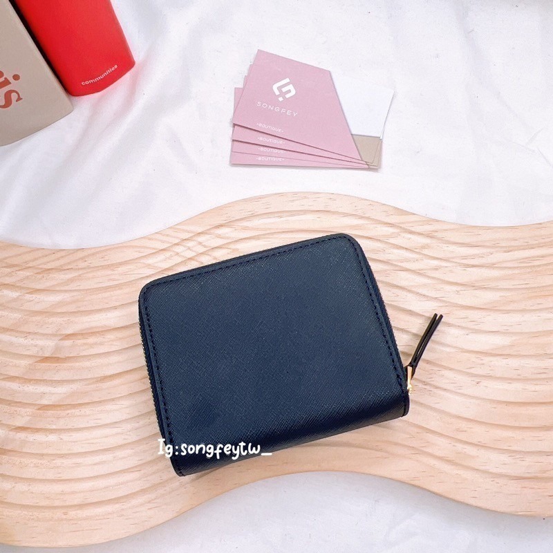 美國代購🇺🇸台灣現貨 Tory Burch｜TB Emerson 小金Logo 防刮兩折短夾-細節圖5