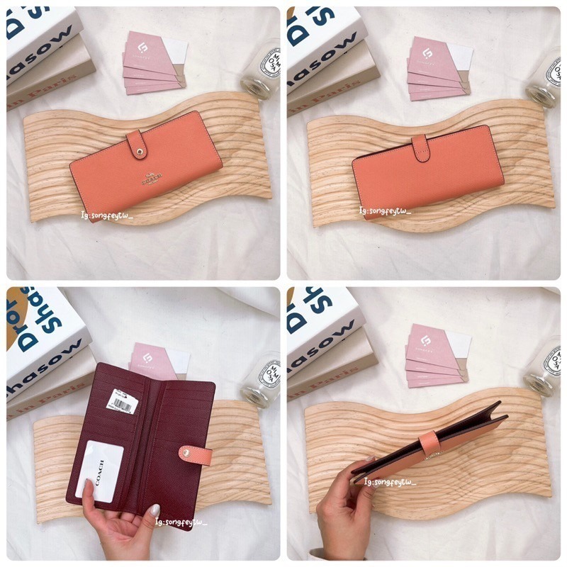 美國代購🇺🇸台灣現貨 Coach 扣式 兩折薄長夾-細節圖7