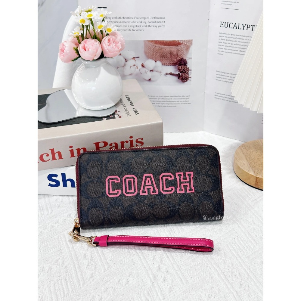 美國代購🇺🇸台灣現貨 Coach 聯名款 手掛拉鍊長夾-規格圖4