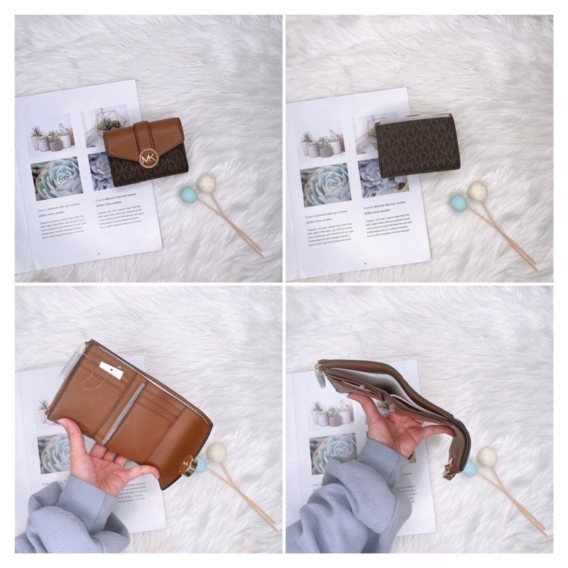 美國代購 台灣現貨 Michael Kors｜MK 新款 三折短夾-細節圖2